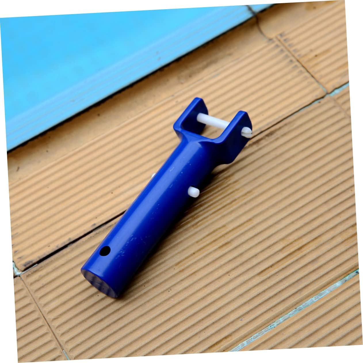 2 Sets Shaped Pool Cleaning Suction Head with Handle Swimming Pool Vacuum Tool for Inground and Above Ground Blue Accessories