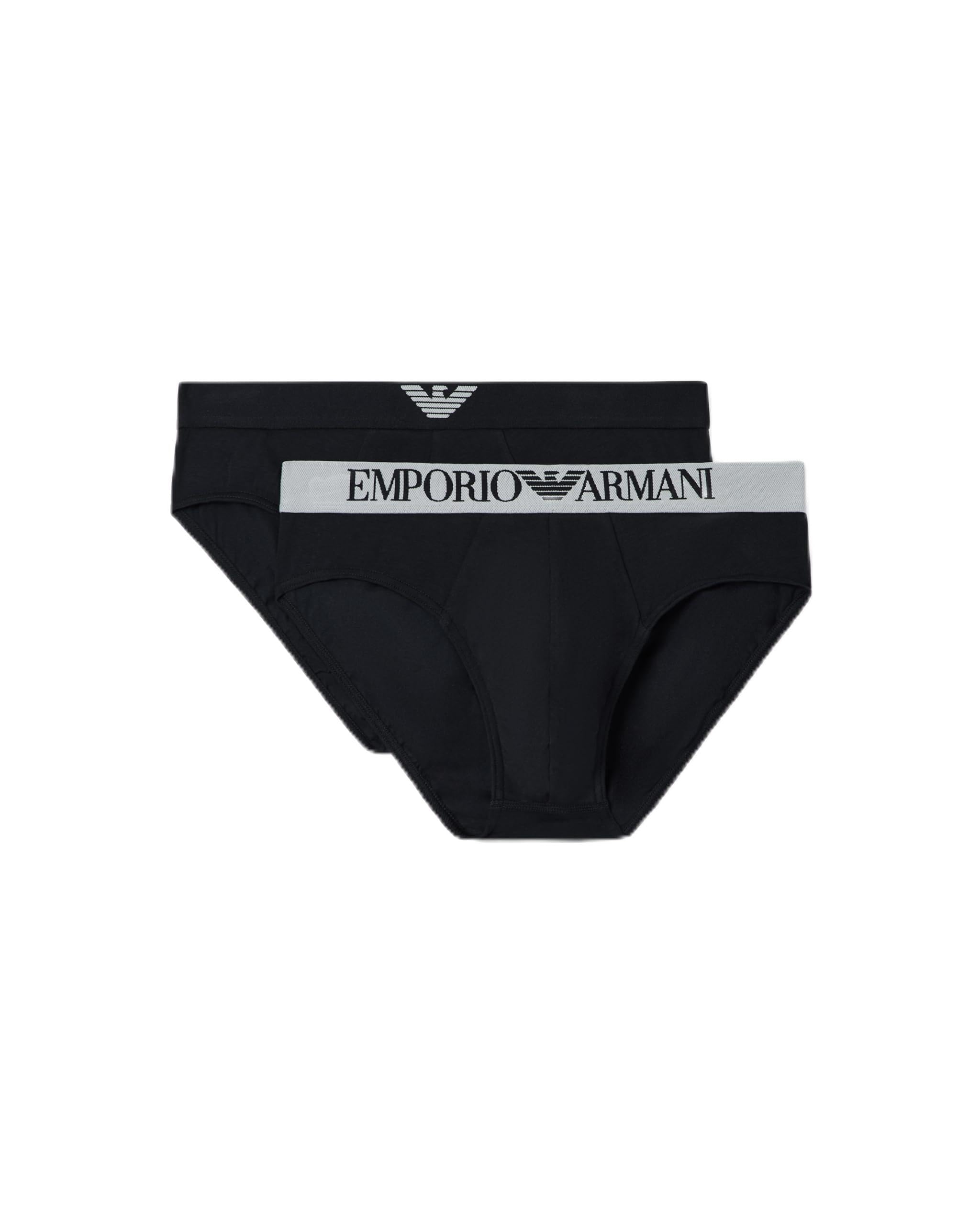 Emporio Armani Men's Endurance 2-Pack Brief Black L