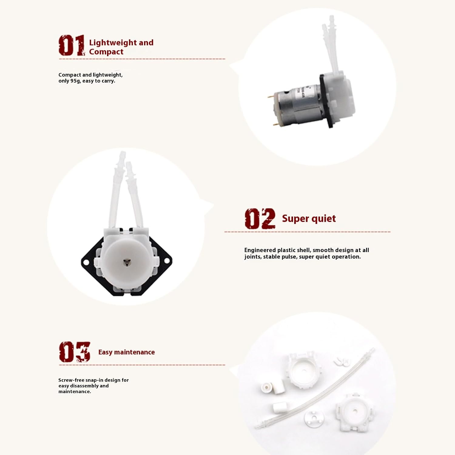 Accuracy Stream Control Fish Cistern Fan Extreme Quiet Motor 3 Gear Ergonomic Engineering Polystyrene Housing Pet Water Distribution Device Modifiable Stream Marinepark Fan