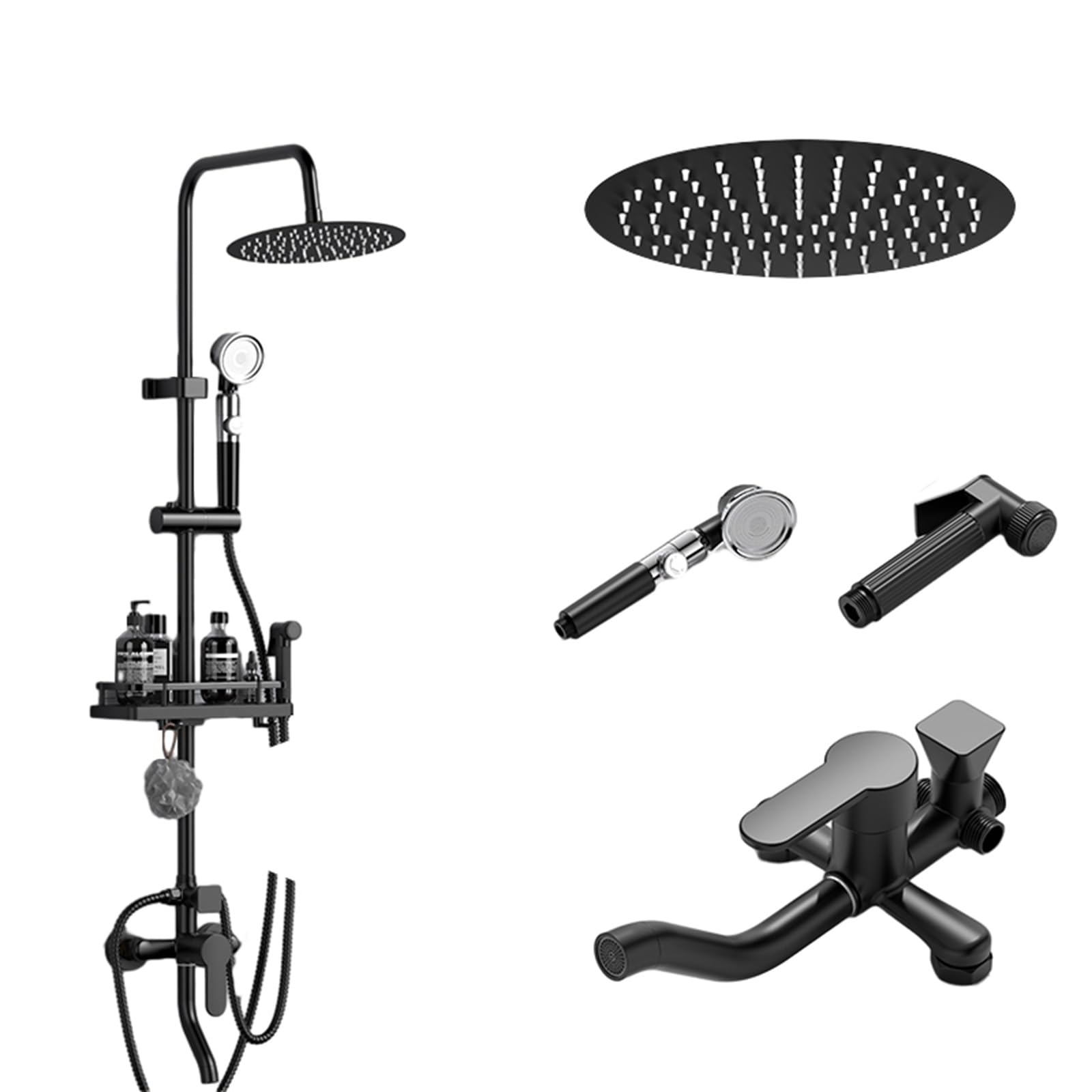 Ensemble de robinet de douche 10 pouces avec douchette filtrante