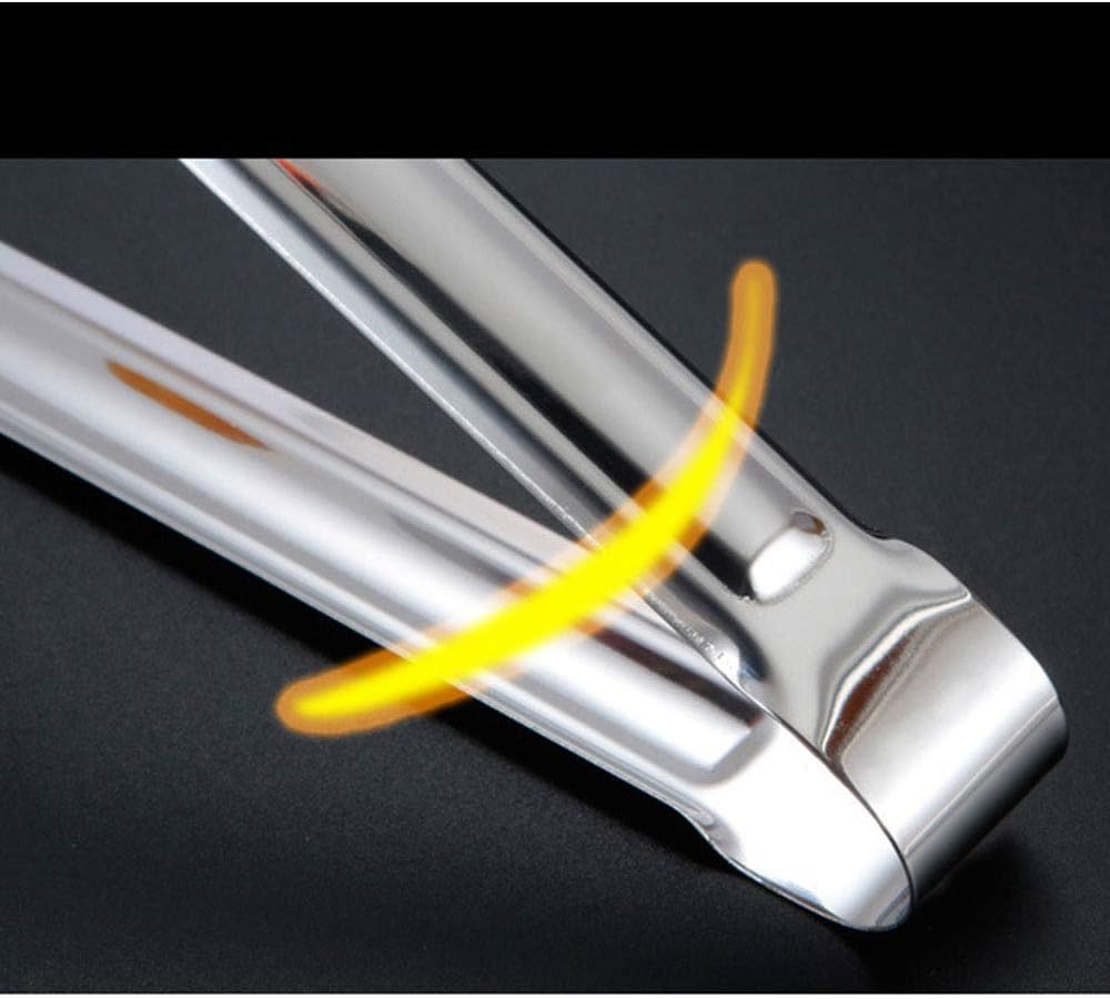 Kitchen Tongs Buffet Tongs Stainless Steel Small Serving Tongs for Food Salads Grilling Buffets & Kitchen Safe Design with Smooth Edges