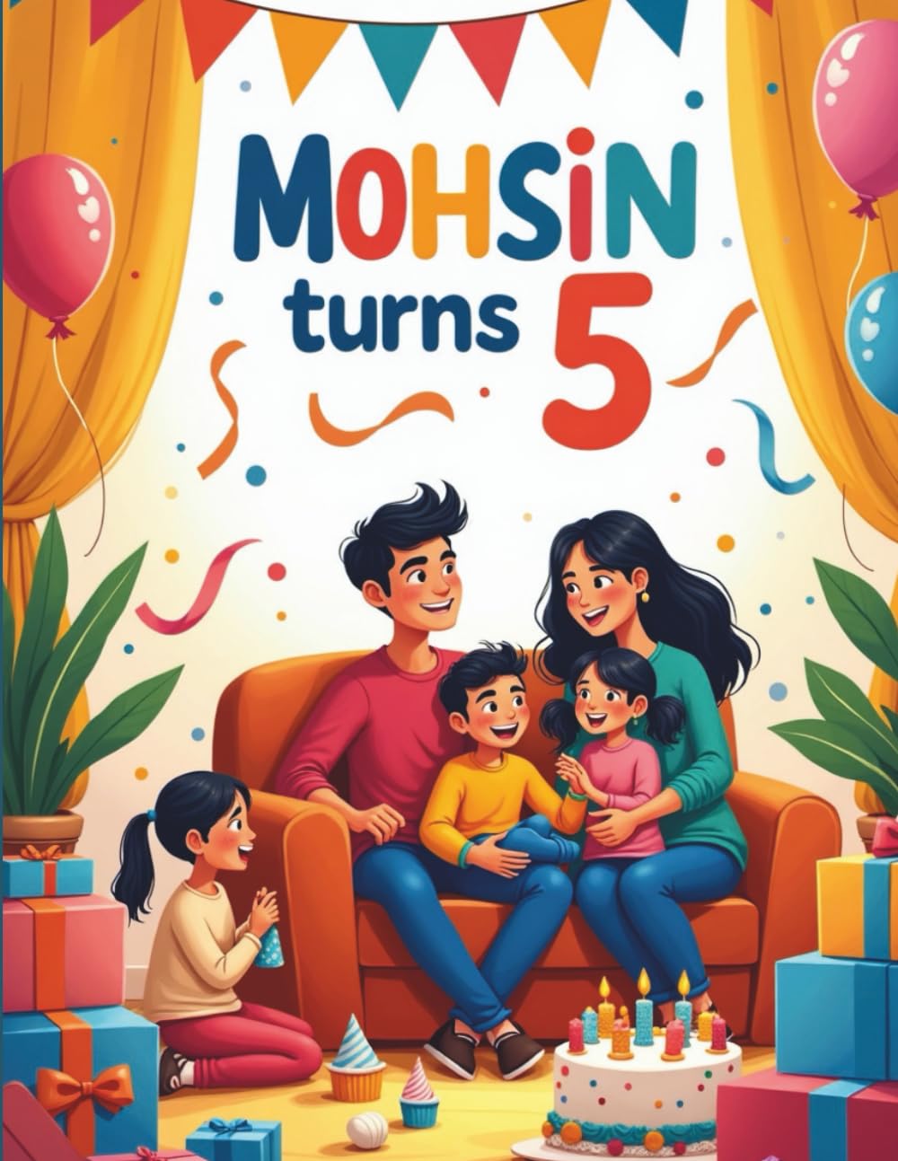 Mohsin Turns 5: A joyful celebration of a young boy celebrating his 5th Birthday with his family and loved ones
