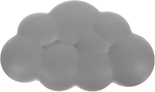 PRETYZOOM Memory Foam Keyboard and Mouse Wrist Rest Pad, Small Gray Cloud Shape, Ergonomic Office Desk Support for Typing Comfort and Fatigue Relief