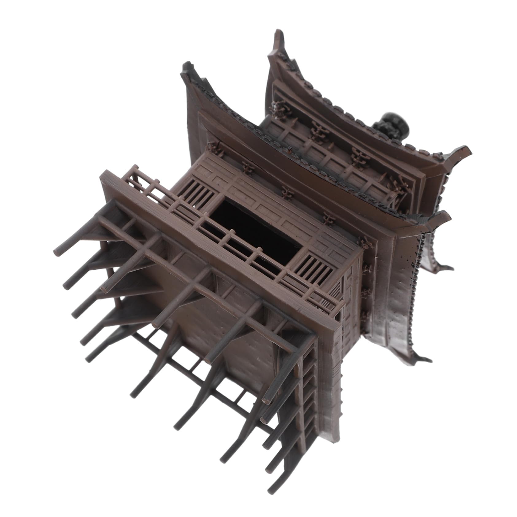 Pagoda para jardín zen Alipis estatua miniatura de resina para acuarios y micro paisajes