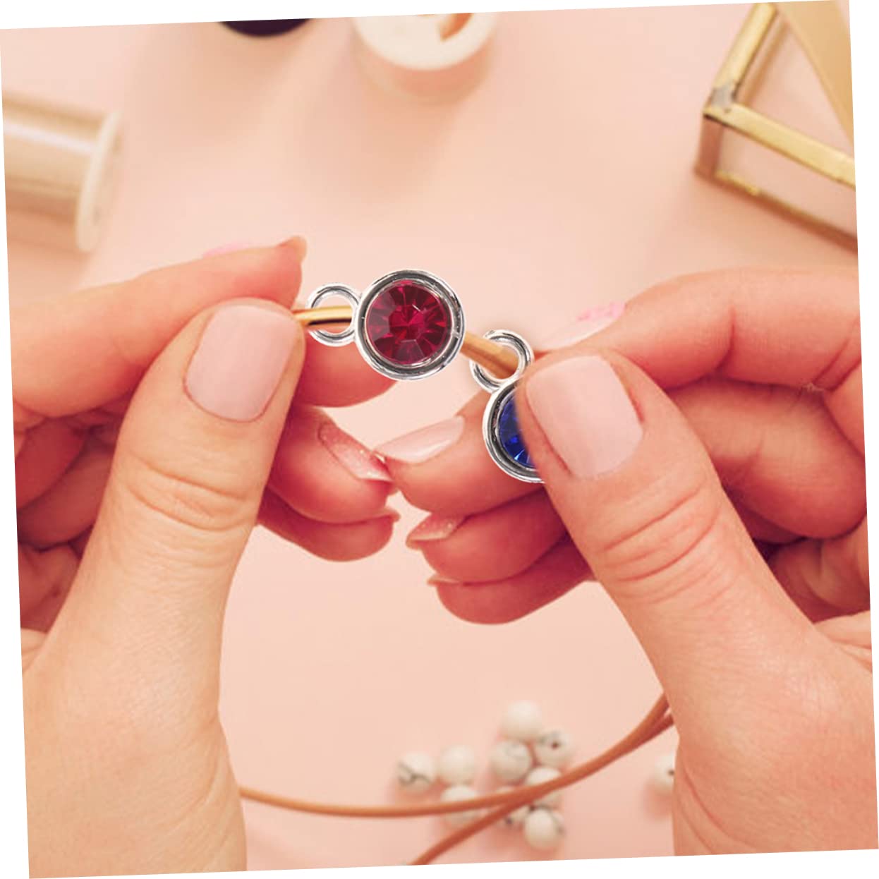 OSALADI Ciondoli Gemstone Per Creazioni Fai Da Te Accessori Per Gioielli Diversi Per Collane Bracciali E Decorazioni