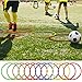 Libima Obstacle Course Ring Set Exercise Hoop Large Hoop Plastic Toys Playground Toys for Gymnastics Practice Party Games Educational Activities Holiday Decor, 5 Colors(12 Pcs,15.8 Inch)