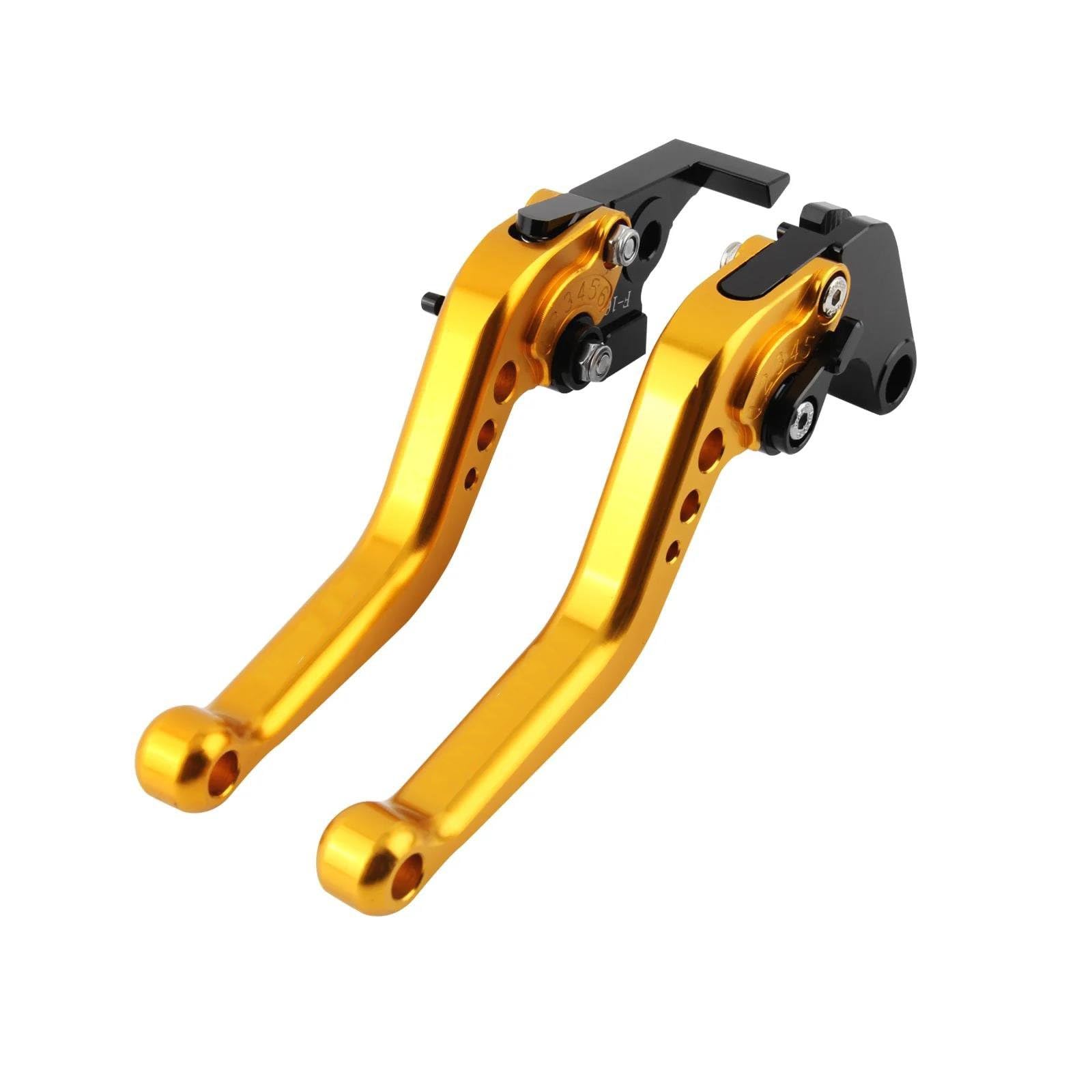 Fxvbg Yellow Clutch Motorcycle Control Handles Pivot Brake Clutch Levers For Kawasaki For Ninja Zx6r Zx-6R Zx-636 Zx-6Rr 2007-2018(Yellow)