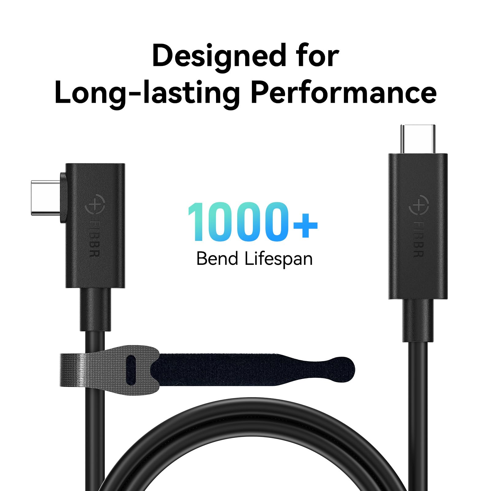 FIBBR USB C Kabel 5M, USB 3.0 na USB C Kabel Kompatybilny z Oculus/Meta Quest 3 / Quest 2 / Pro/Pico 4 Steam VR, Kabel Słuchawkowy Wirtualnej Rzeczywistości Włókna Szklanego