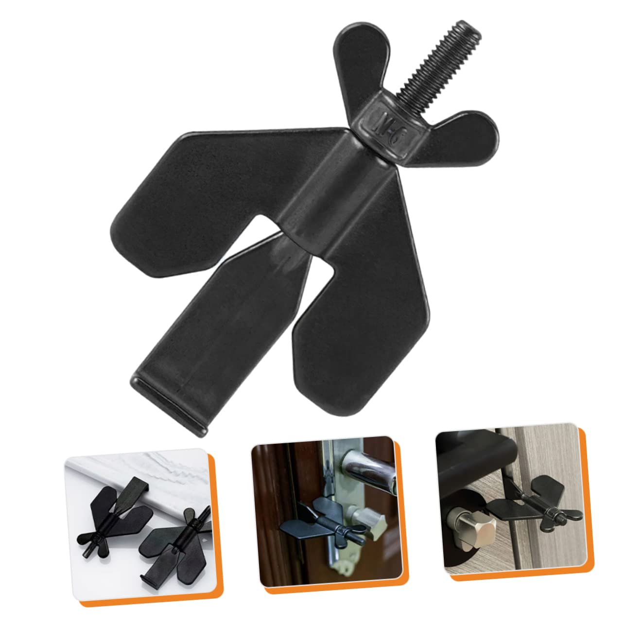 Operitacx 5 Pièces Bloqueur de Porte Portable Dispositif de Sécurité pour Appartement et Voyage Verrou de Porte Pratique et Compact