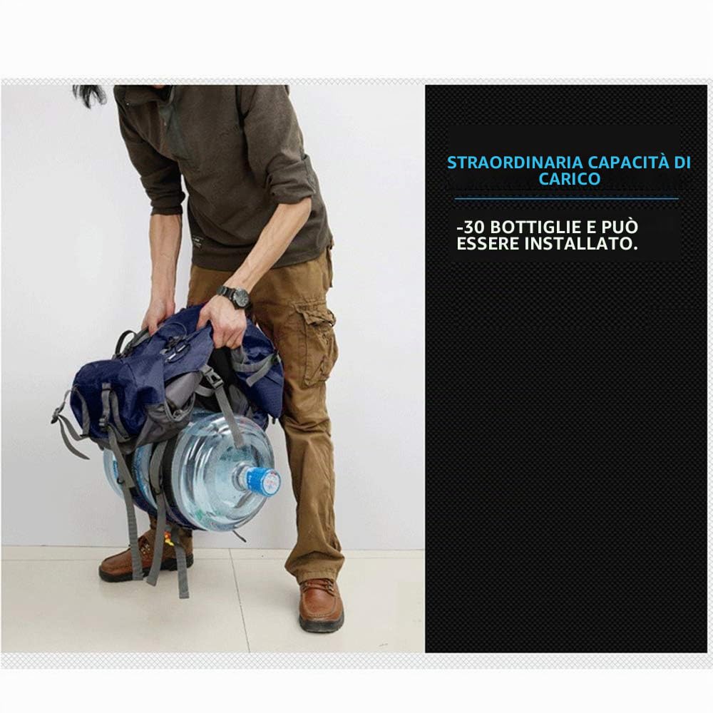 60L zaino impermeabile ultraleggero zaino da viaggio zaino da arrampicata zaino da viaggio zaino da campeggio zaino per attività all'aria aperta con protezione dalla pioggia blu marino