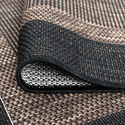 Gold Water Resistant Jute Large Indoor Outdoor Patio Rug 8x10 Garden