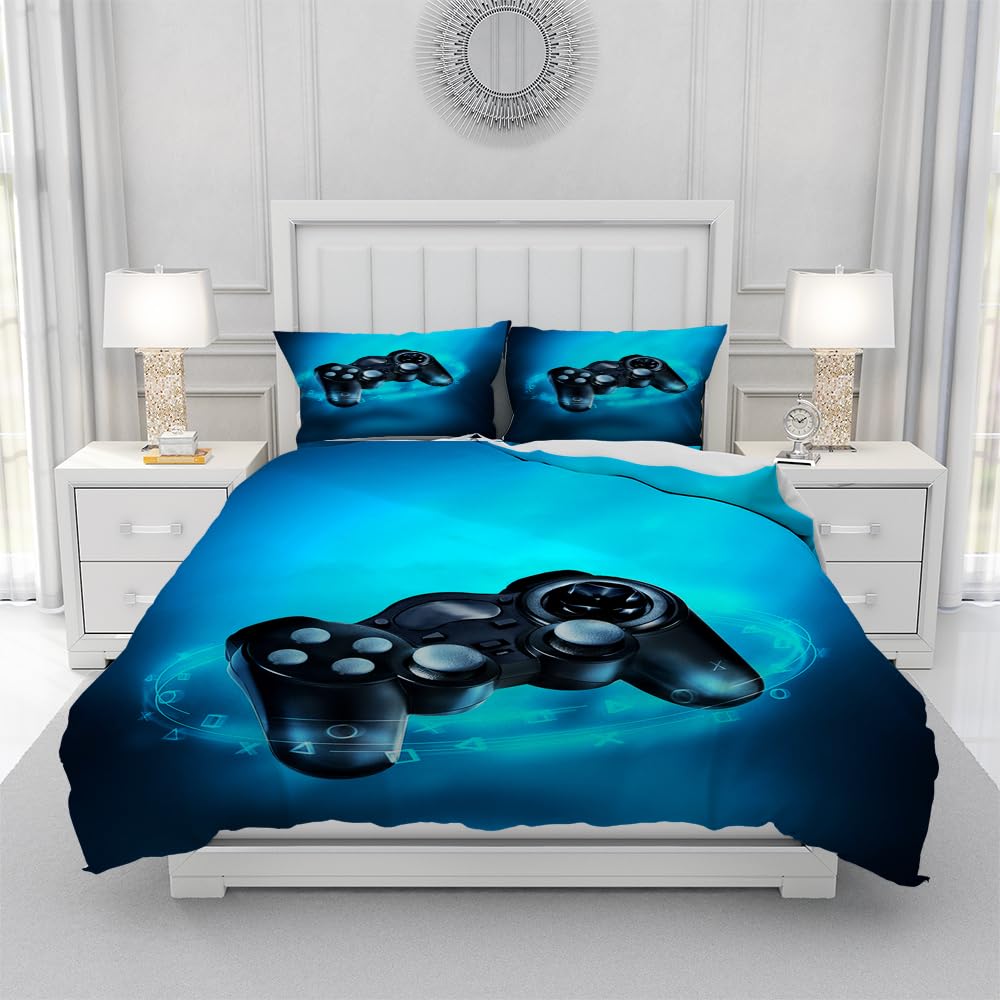 Yzehomijia Game Controller Duvet Cover Sets, 3D Graphic Print, Microfibre for Children 220×240 cm + 2 Pillowcases 65x65 cm.(G8×220) - Image 4