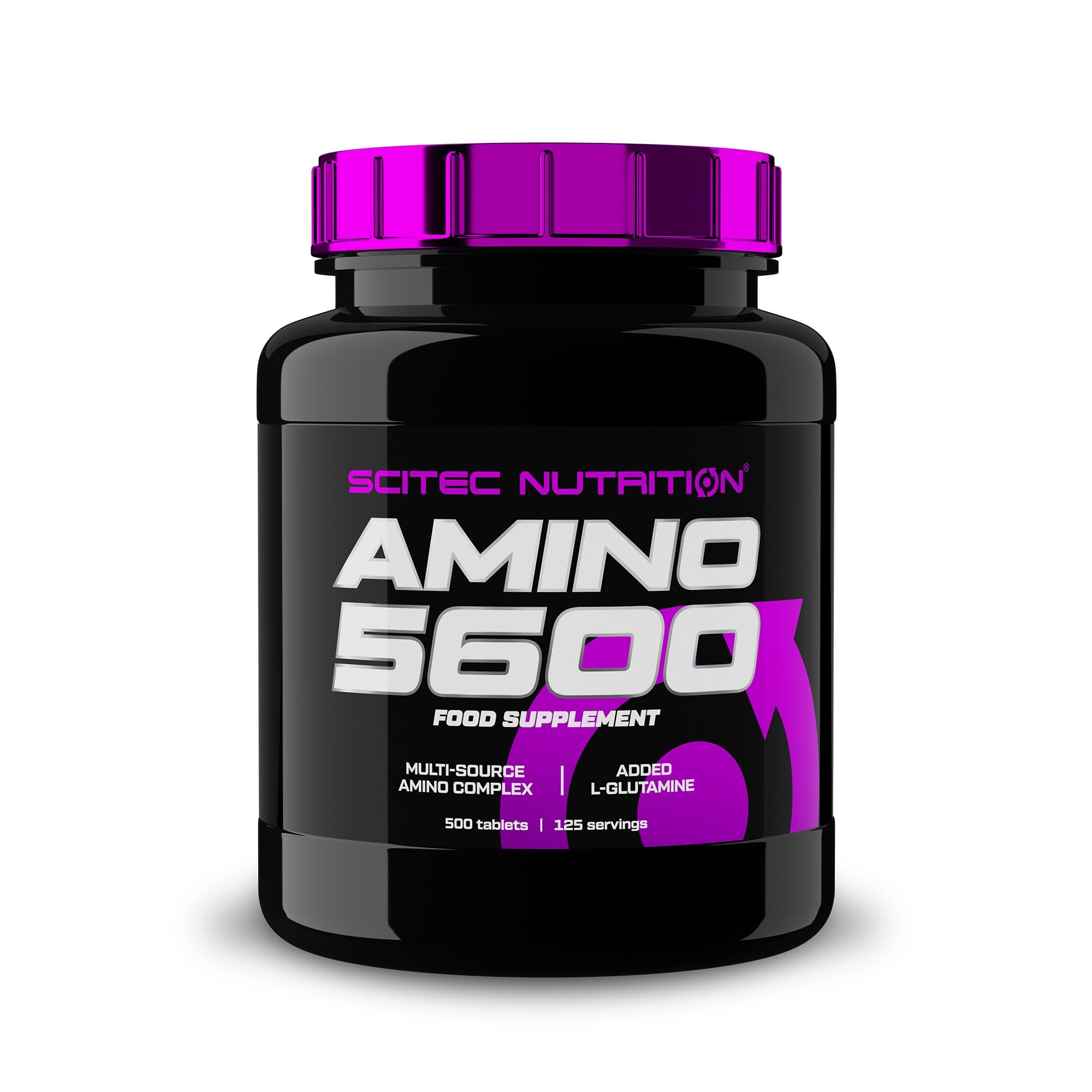 Scitec Nutrition Amino 5600 Tablets, niezbędne aminokwasy BCAA z L-glutaminą, wspomagają regenerację i wzrost mięśni, formuła białka serwatkowego i kazeinianu, 500 tabletek