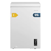 Cecotec Congelatore Orizzontale 99L Bolero CoolMarket Chest 99P White E. Cestello con Maniglie