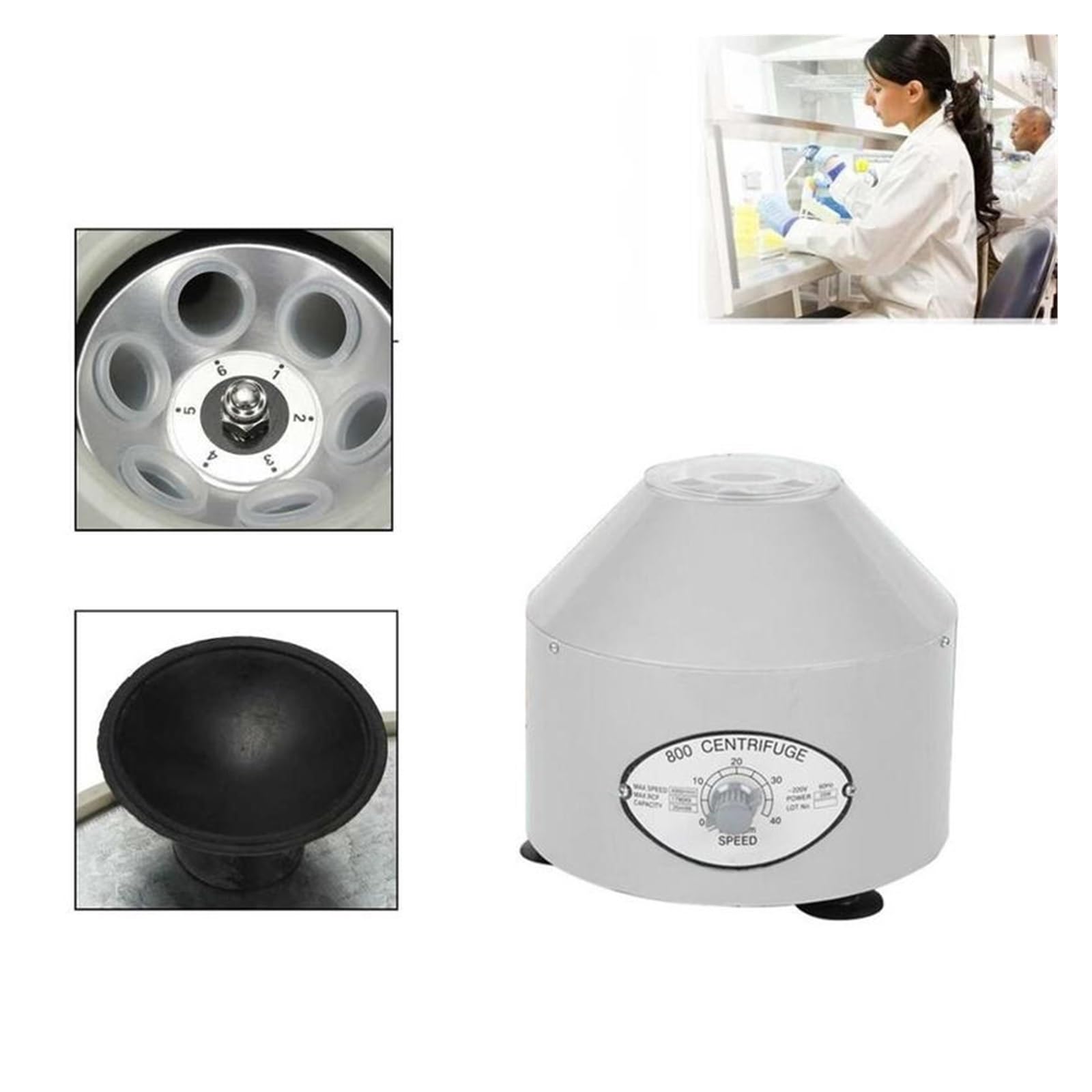 Laborzentrifuge, Laborzentrifuge, 800 Niedrige Geschwindigkeit, Medizinische Hämatokrit-Blut-elektrische Mini-Zentrifuge, Plasma-Gel-Maschine For Laborzentrifuge