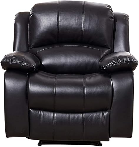 Miniatura 74 de Betsy Furniture Juego de sala de estar de cuero regenerado reclinable eléctrico (marrón, sofá biplaza)