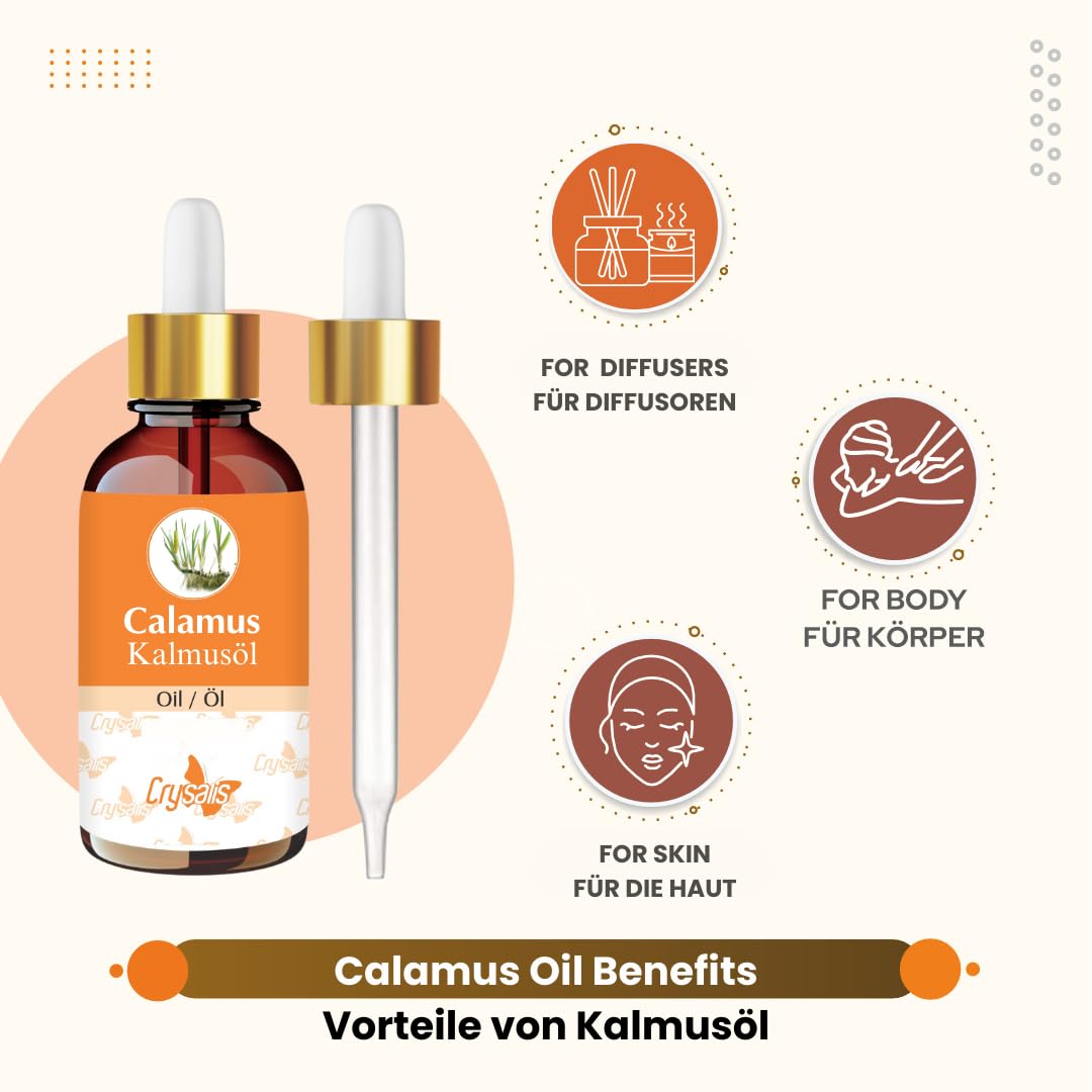 Crysalis Calamus (Acorus Calamus) Oil - 30ml/1.01 Fl oz