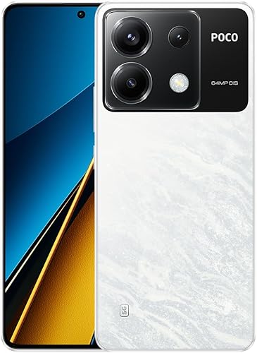 Xiaomi Poco X6 5G + 4G LTE Global Unlocked (256GB + 8GB) GSM 6.67" 64MP Triple Cámara (Tmobile Mint Tello Global) + (paquete de cargador dual para