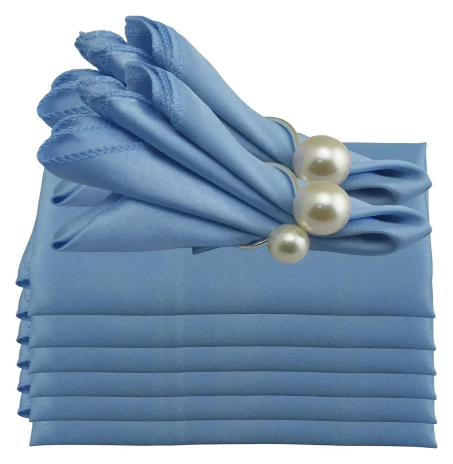 Cotton Table Napkins, Satin Table Napkins 24 Pcs 19x19 Inches Multicolor(Color6)