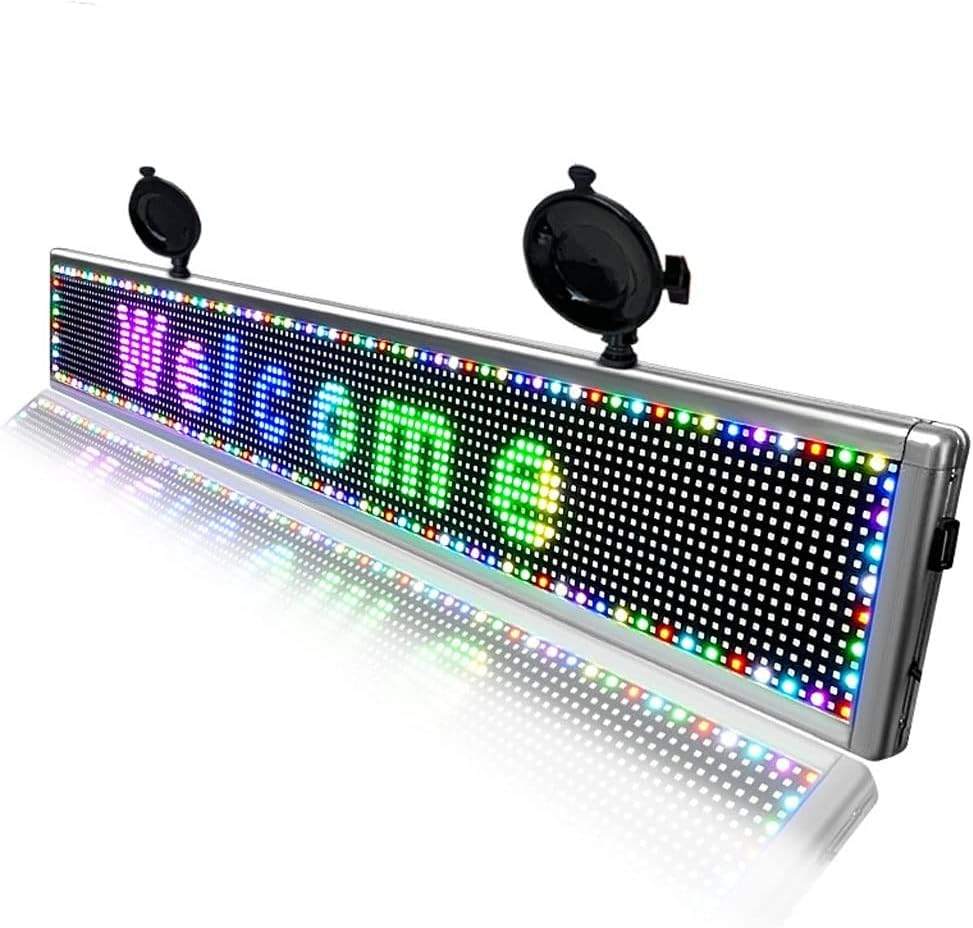 Pantalla LED para publicidad en ventana trasera de coche con letrero digital programable