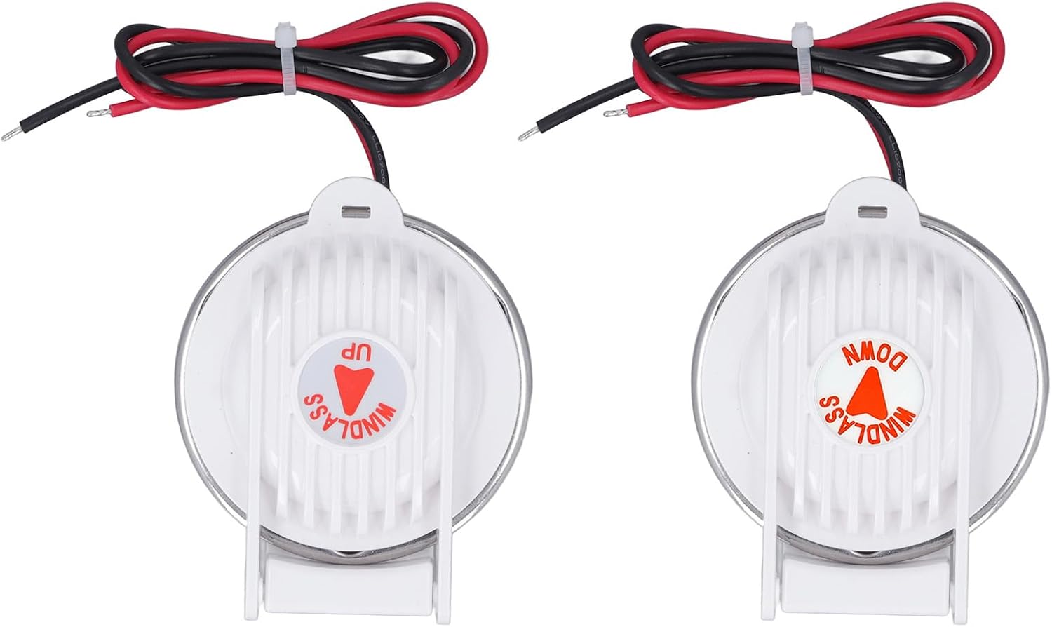 Pyhodi 1 Pair Windlass Foot Switch with Cover for 12V or 24V Windlass, Universal Up Down Switch for Deck Anchor, PC and Stainless Steel Material, Rust Proof and Strong, Easy to Operate