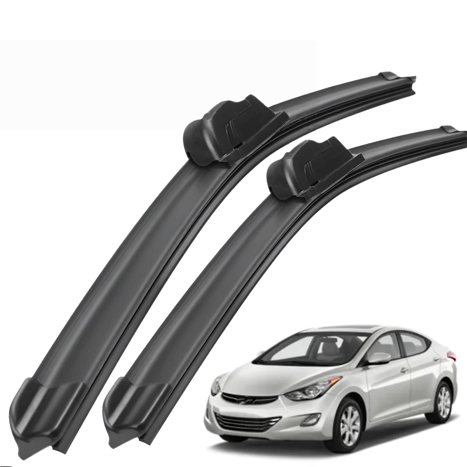 Balais d'Essuie-Glace Silencieux et sans Traces pour Hyundai Elantra 2011-2015 Essuie-Glace Avant