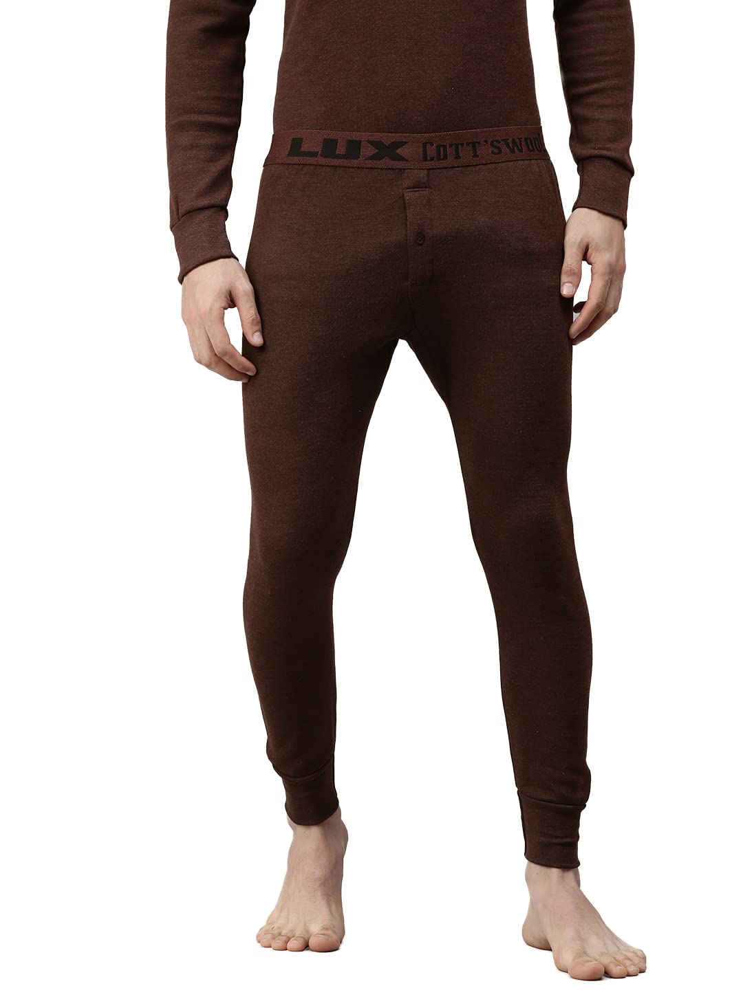 Lux Cottswool Men's Brown Premium Lower/Trouser Thermal - Pack of 1 (#CW-Lower-80cm)-image-23