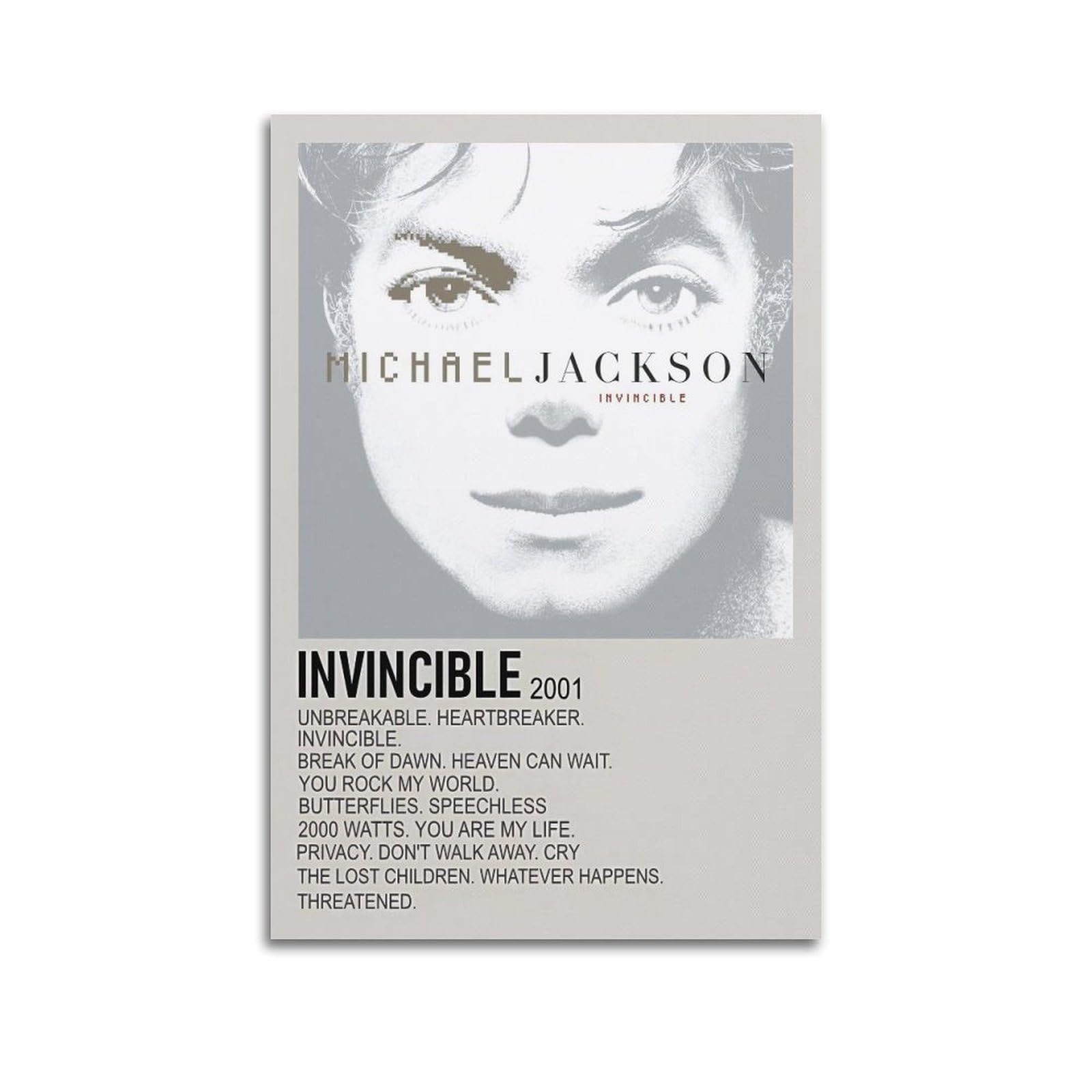 Póster De Michael Jackson Dangerous En Lienzo - Diseño Minimalista, Decoración Moderna Para Pared, 16x?