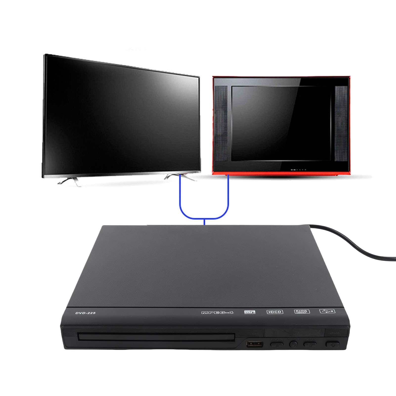 Odtwarzacz HD DVD, Odtwarzacze Mini DVD dla Telewizorów z Kablem, Obsługa DVD R/DVD RW/JPEG/CD R/CD RW, Wbudowany System PAL NTSC, Pilot Zdalnego Sterowania, Interfejs