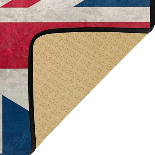 Miniatura 5 de ALAZA Retro Union Jack British Flag Non Slip Kitchen Floor Mat Kitchen Rug for Entryway Hallway Bathroom Living Room Bedroom 39 x 20 inches(1.7' x