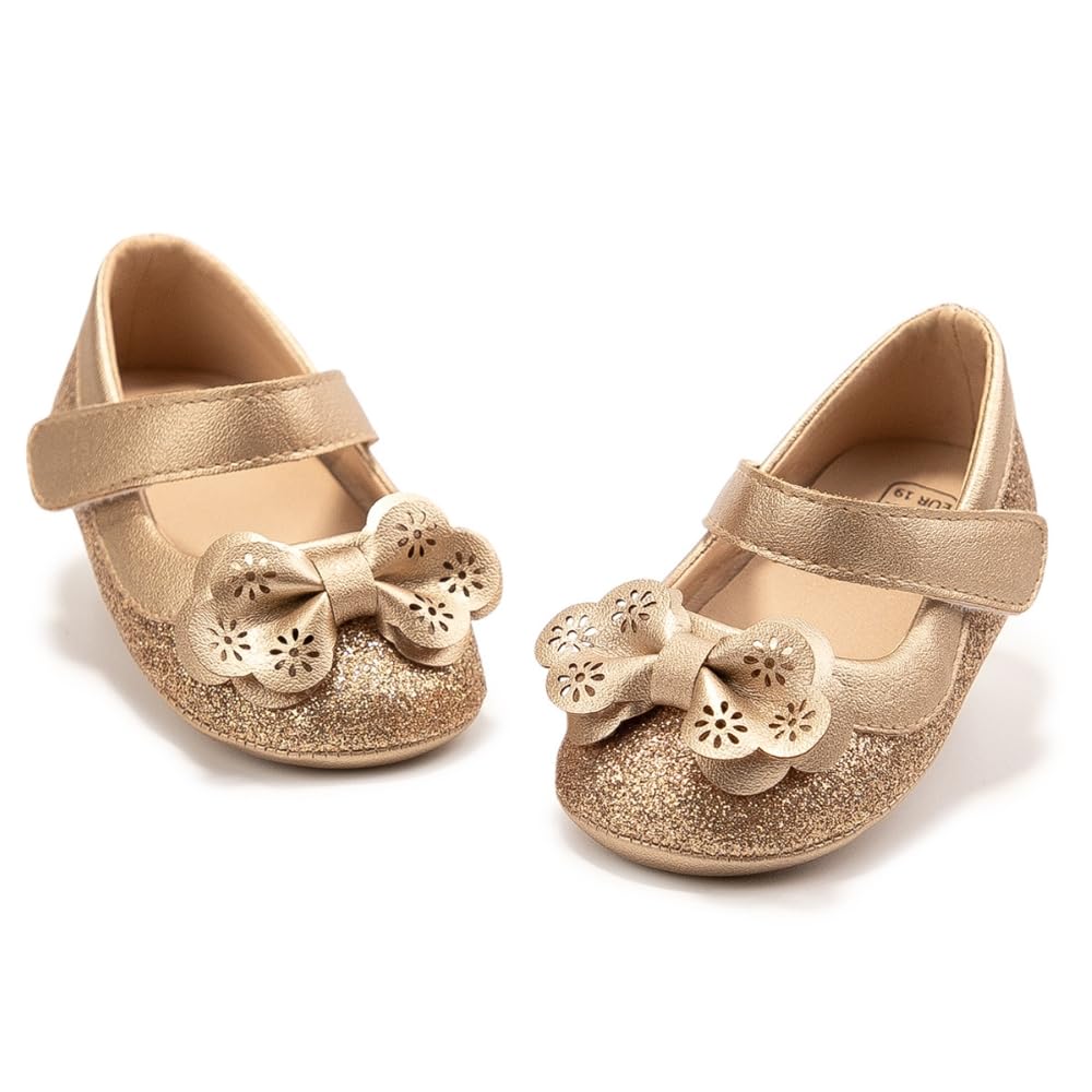6 To 12 Months Newborn Baby Girls Belly Shoe Partywear Anti-Slip Sandal Booties-BT4581-image-48