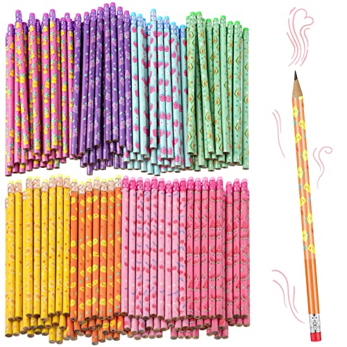 Outus 120 Pcs Scented Pencils Graphite HB Pencils with Erasers Colorful Fruity Wood Fun Pen for Kids Students Teachers Office Classroom Reward Supplies Party Favors Christmas Stocking Fillers