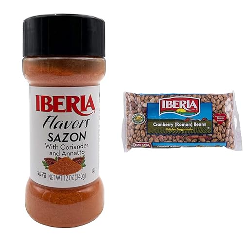 Iberia Sazon con annatoo y cilantro, 12 onzas + granos de arándano romano Iberia 12 onzas