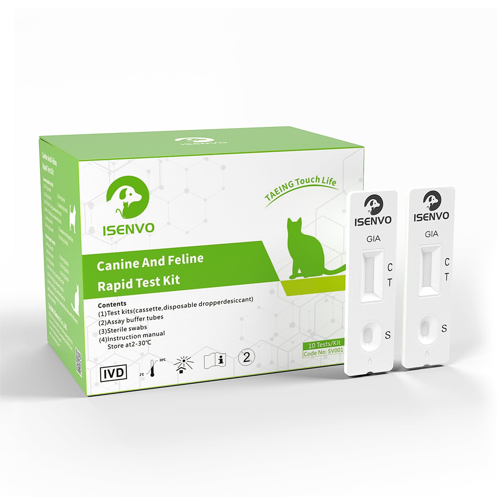 Test Rapido Giardia Per Cani E Gatti - 7 Test Per Parassiti Intestinali E Diarrea - Foto 3