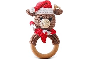 Celebrate Baby's Arrival with Our Adorable Wooden Christmas Rattle