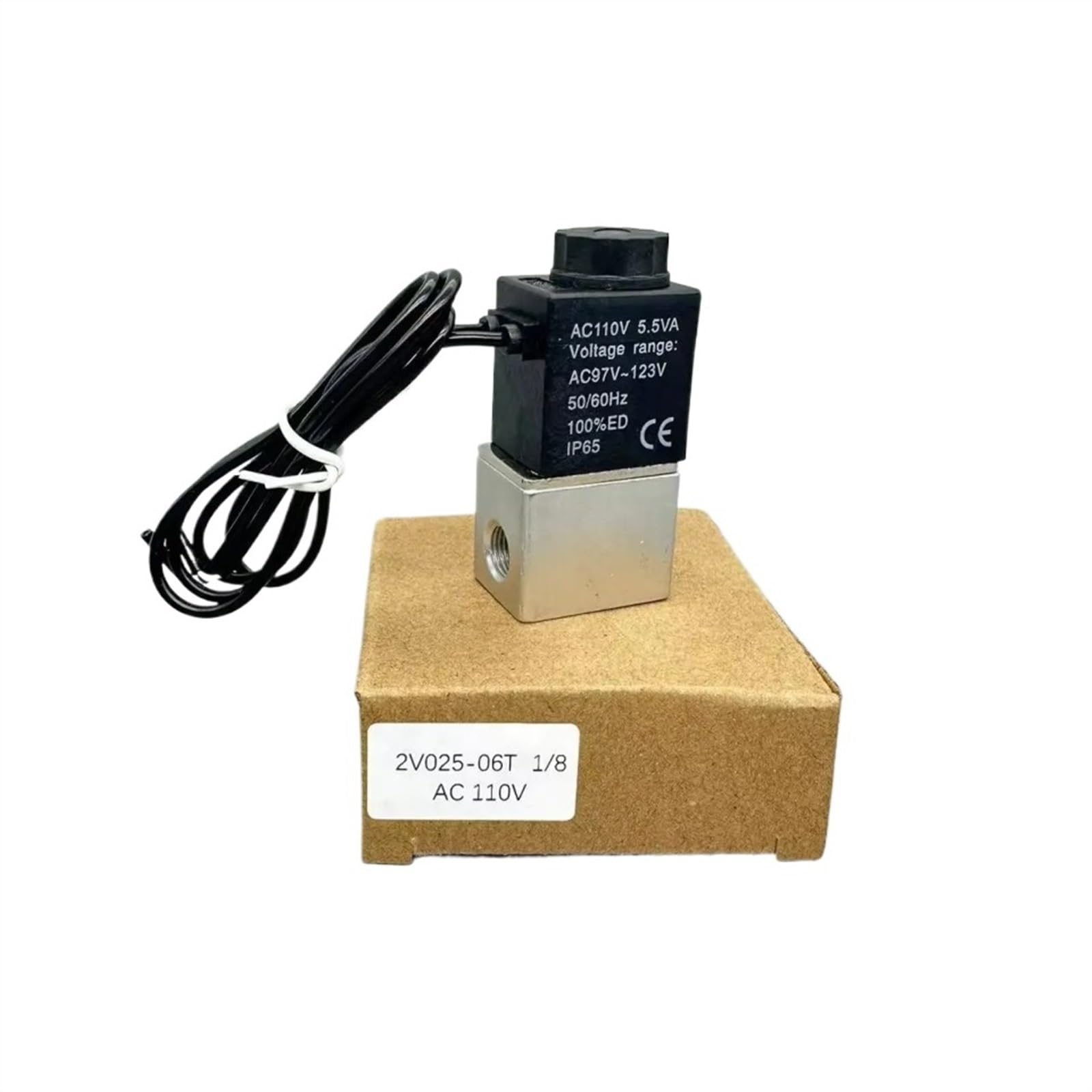Cihatsln 0.3 Cm Solenoid Valve 12V Normally Open 2V 24V 110V 220V 380V Pneumatic Valve For Water Air Gas Bidirectional (12V_normally Open)