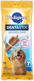 Petisco Pedigree Dentastix Cuidado Oral Para Cães Adultos Raças Grandes 7 Unidades