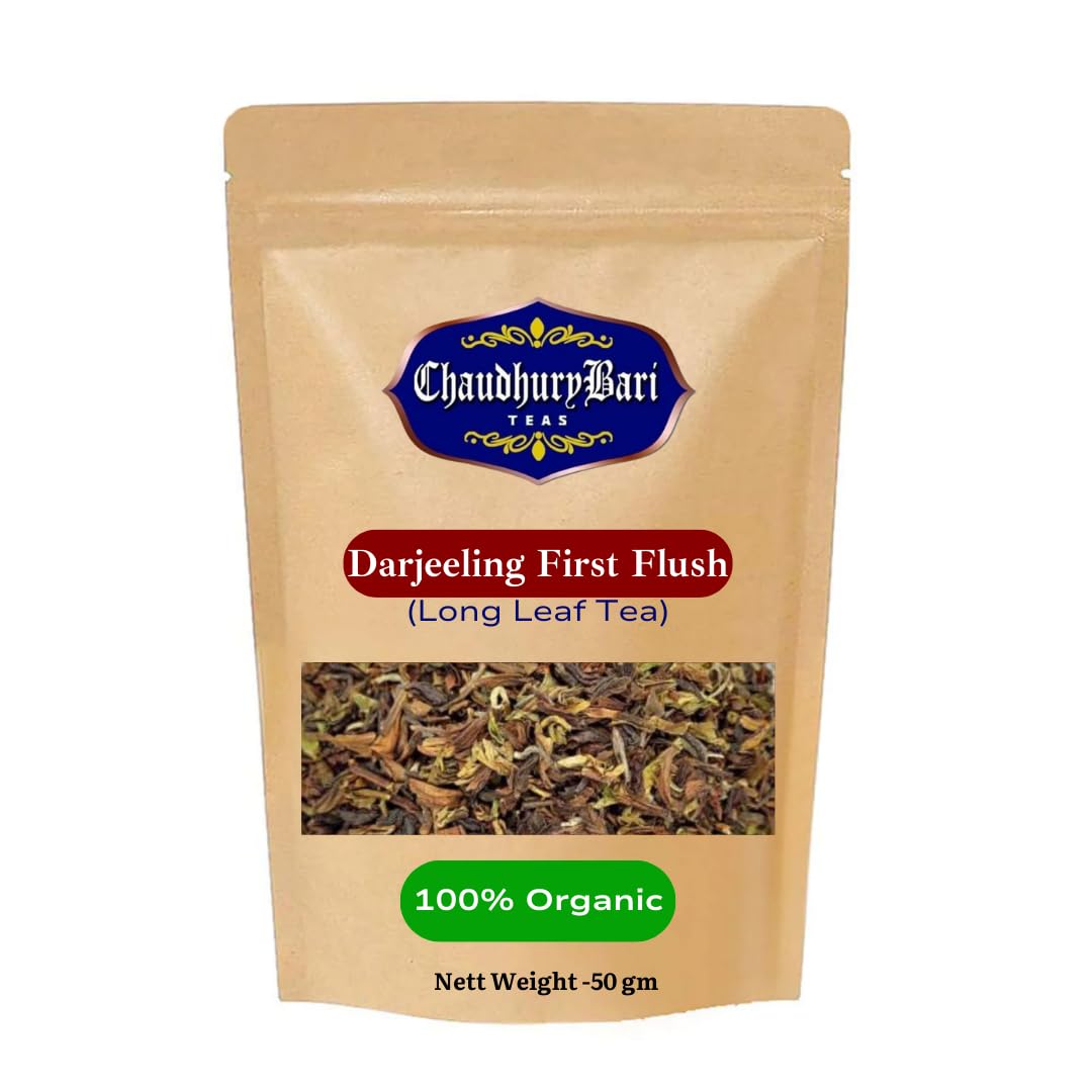 Darjeeling First Flush (Long Leaf) Tea | 50g | Pack Of 01 | Direct From Garden to Your Doorstep By ChaudhuryBari TEAS (B0C9YNB159) Amazon Price History, Amazon Price Tracker