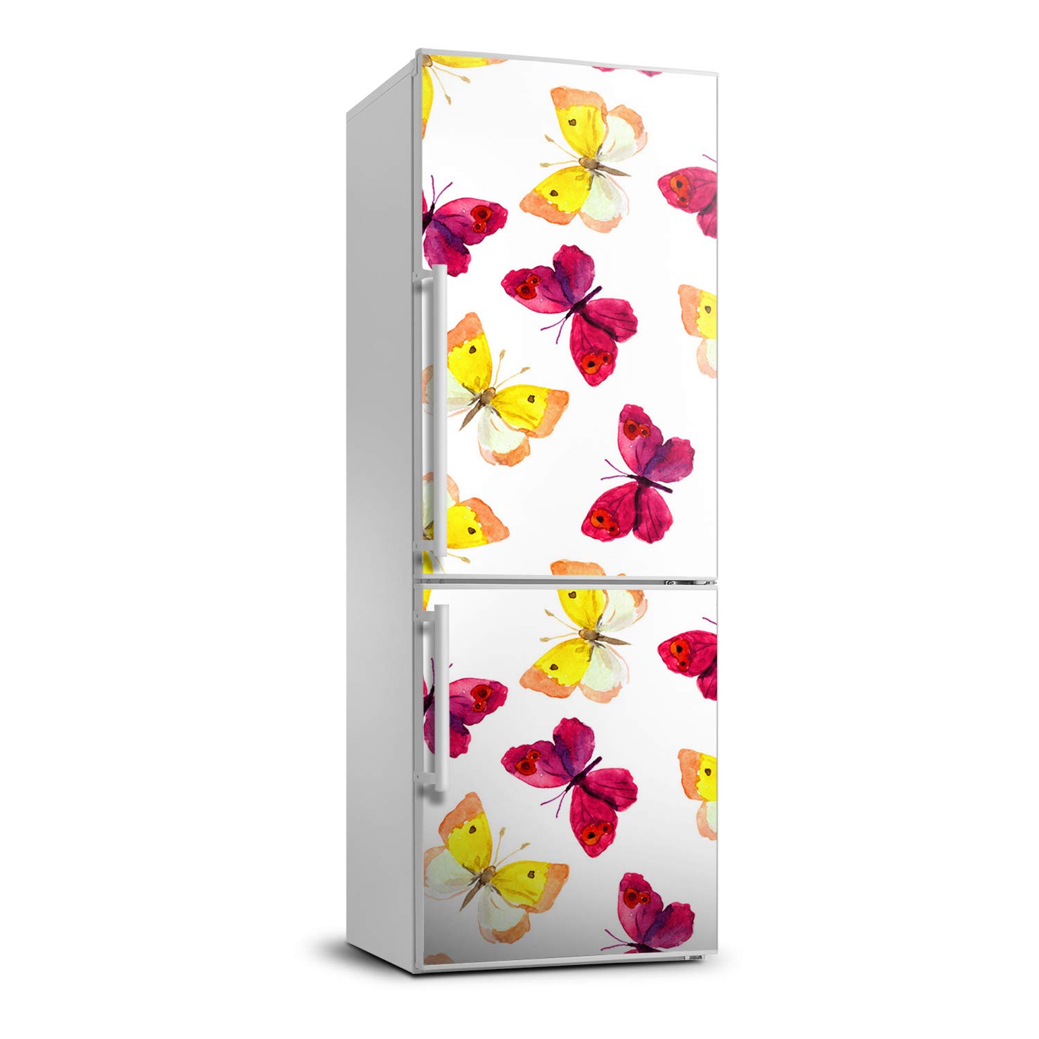 Mariposas de colores pegatinas de refrigerador para ocultar imperfecciones y renovar paredes