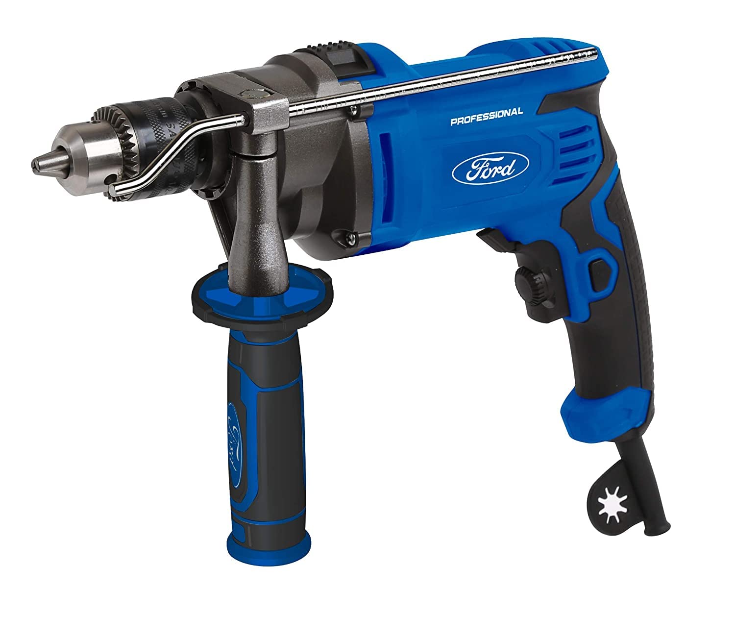 Ford Tools Keyed Chuck Professional Impact Hammer Drill 900W Set, Blue, 13 mm, Fp7-0031