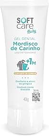Gel Dental Mordisco De Carinho Soft Care Baby 40g - Para Filhotes de Cães e Gatos (a partir de 1 mês) Para gengiva dos pets