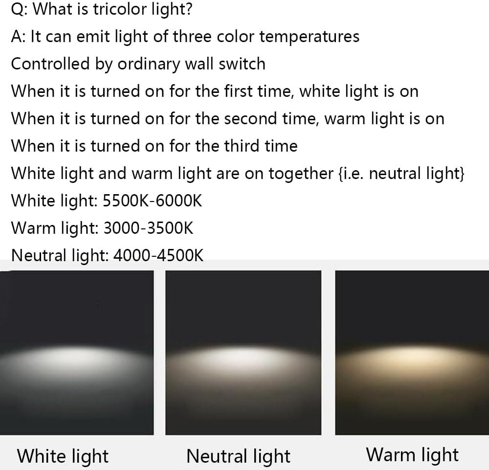 with Three-Color Dimming Ceiling Lamp Ultra-Thin Ceiling Lights Semi-Recessed Installation Ceiling Lamp Fixture Elegant Circular Home Flat Light for Lounge Hallway Home Office Porch(50Cm)/40