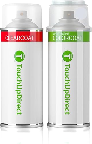 TouchUpDirect 477 Electric Silver Metallic - Pintura de retoque en aerosol compatible con Volvo, Exact Match - Kit esencial