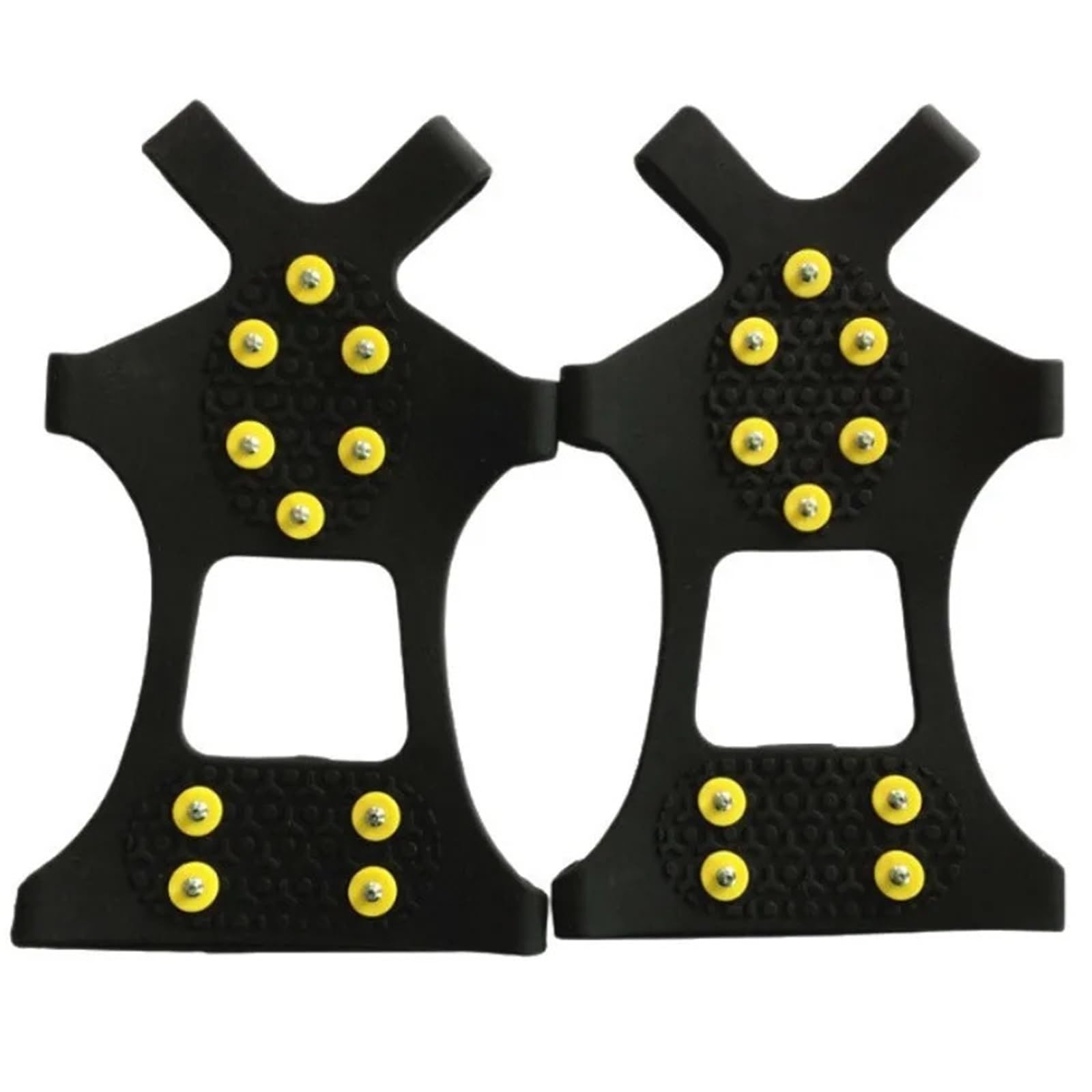 Anti-Rutsch-Spikes 5 Paar 10-Zahn-Schnee- Und Eiskrallen, rutschfeste Klettergriffe, Schuhspikes, Steigeisen, Überzüge for Wanderschuhe