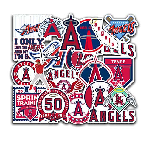 22 PCS American Baseball Team Stickers for Water Bottle, Laptop, Bicycle, Computer, Motorcycle, Travel Case, Car Decal Decoration Sticker 2-2.5 inches