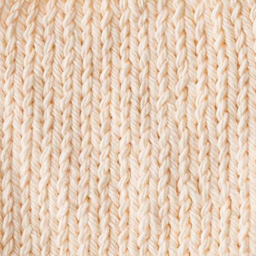 Image of Lily Sugar 'N Cream Super Size Solid Yarn, 4oz, Gauge 4 Medium, 100% Cotton - Cream - Machine Wash & Dry