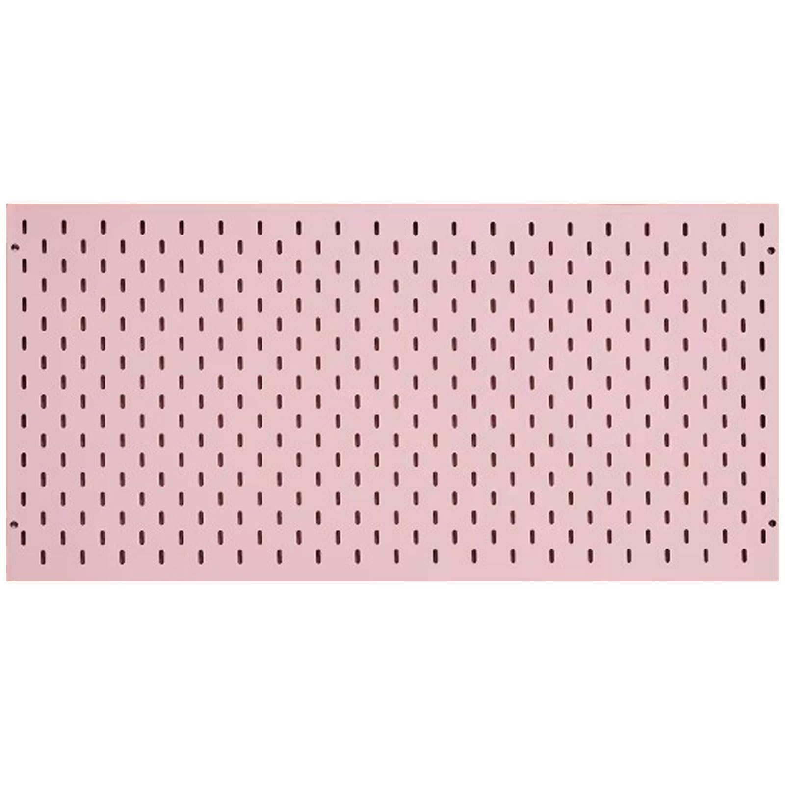 Rechteckiges Multifunktionales Pegboard, Wohnzimmer-Ausstellungshängeplatte, Für Garage(Pink color)
