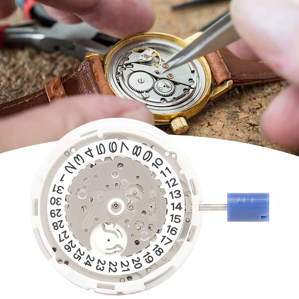 Mechanizm zegarka z uchwytem i pojedynczym kalendarzem. Wysokiej precyzji automatyczne akcesoria do mechanizmów zegarków mechanicznych