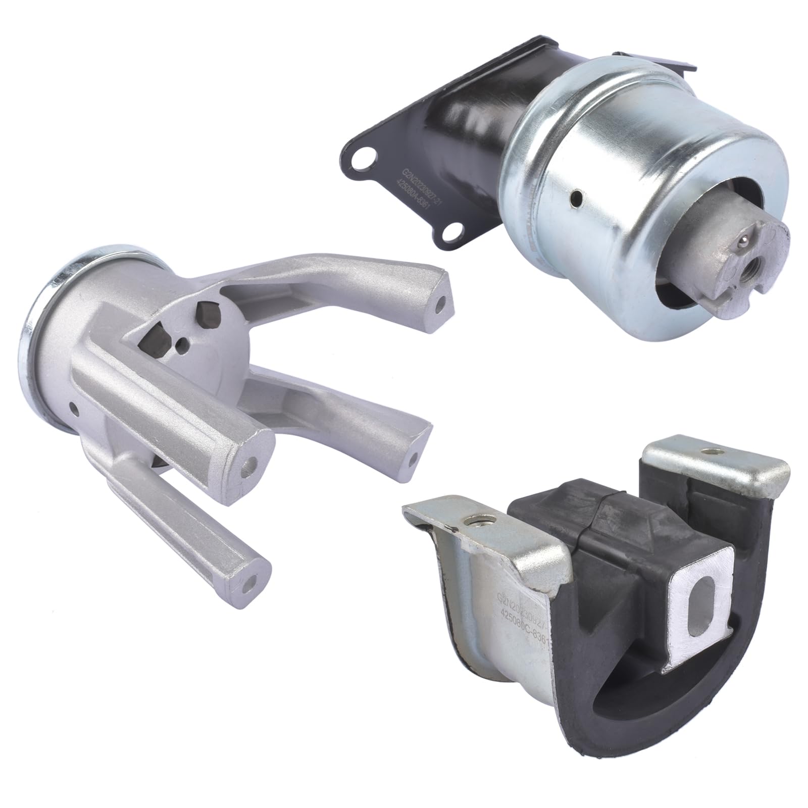 3 cojinetes de motor delantero derecho trasero compatible con Mul-tivan T5 T6 1.9 2.0 2.5 TDI y TSI 7H0199256E 7H0199256