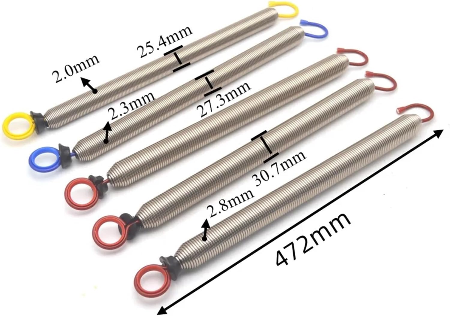 Pilates Reformer Spring Pilates Reformer Music Wire Steel Tension Spring with Hook